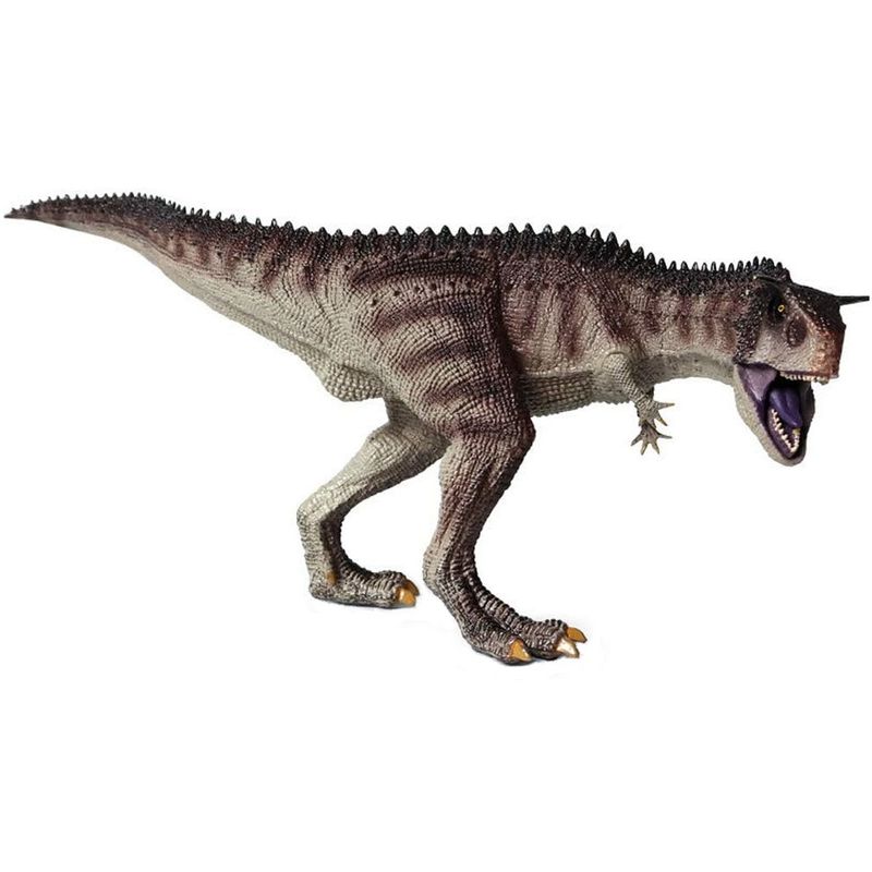 اکشن فیگور مدل دایناسور کارنوتوروس فک متحرک طرح carnotaurus طول 27 سانتی‌متر