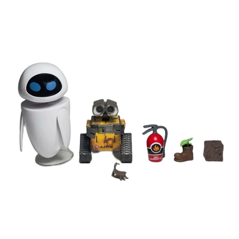 اکشن فیگور مدل وال ای و ایو طرح  wall e and eve مجموعه 6 عددی