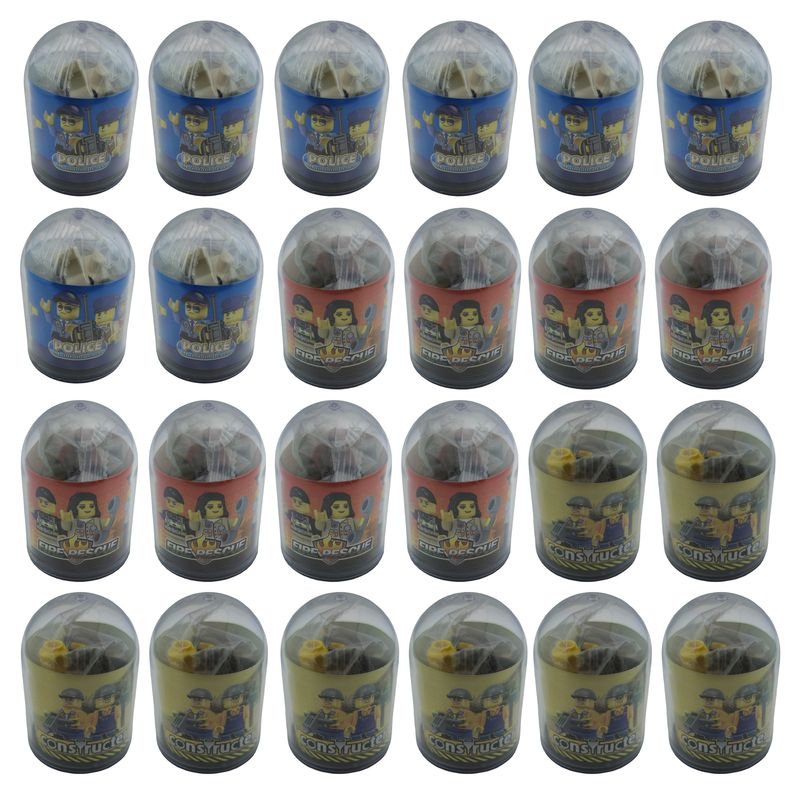 اکشن فیگور مدل کپسولی کد sm257 طرح مشاغل مجموعه 24 عددی