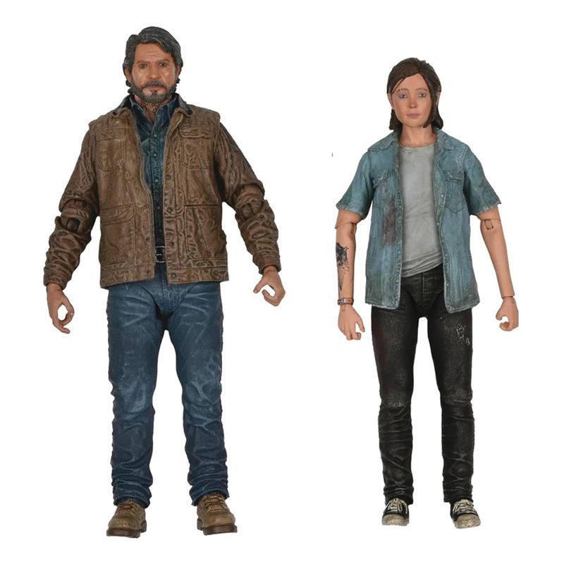 اکشن فیگور نکا مدل لست اف آس جوئل و الی طرح last of us 2 joel and ellie مجموعه 2 عددی