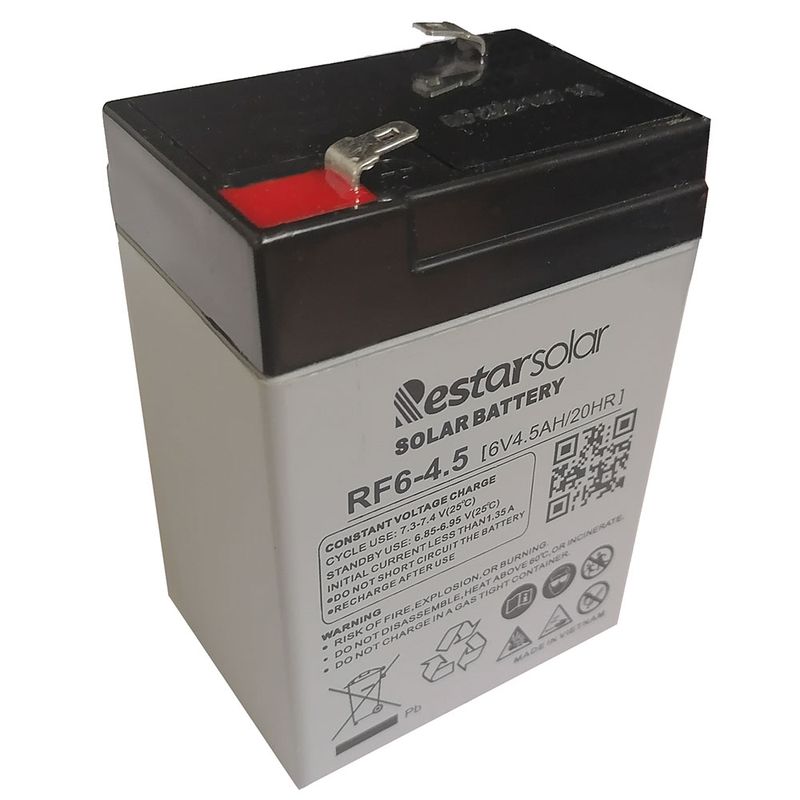 باتری ماشین شارژی مدل restarsolar _ 6v _ 4.5a