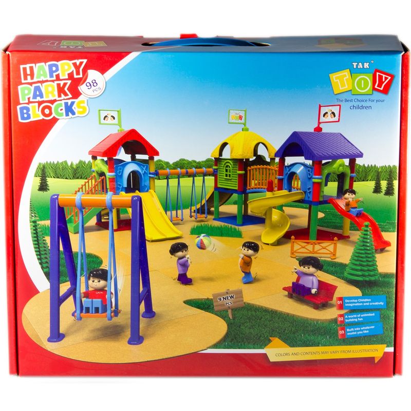 بازی آموزشی 98 تکه تک توی مدل happy park blocks