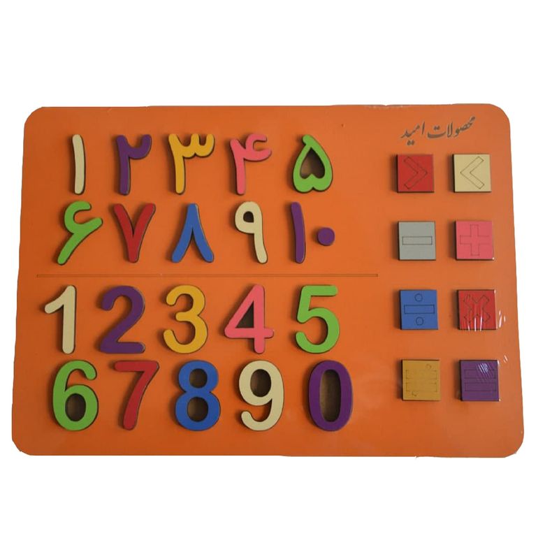 بازی آموزشی اعداد فارسی و انگلیسی محصولات امید کد f106