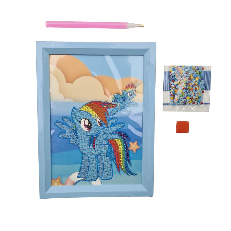بازی آموزشی مدل ساخت تابلو نقاشی الماسی طرح پونی کد a168 c 8