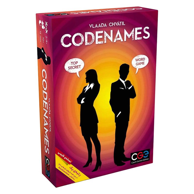 بازی فکری سی جی ای مدل codenames نسخه فارسی