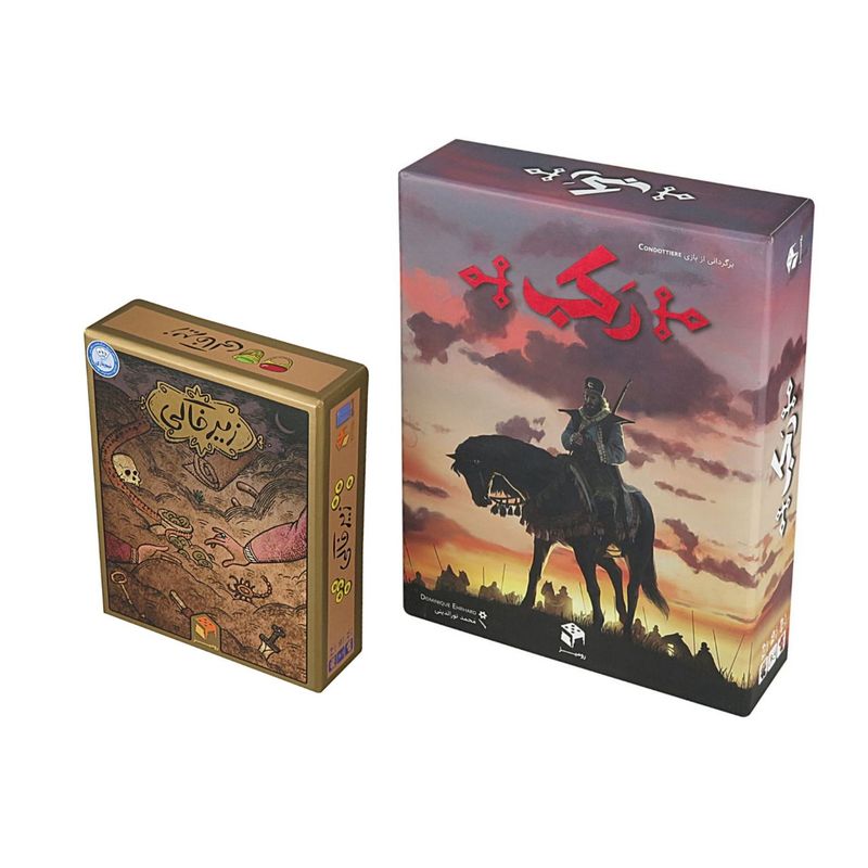 بازی فکری طرح زیر خاکی و رکب مدل k 200 مجموعه 2 عددی