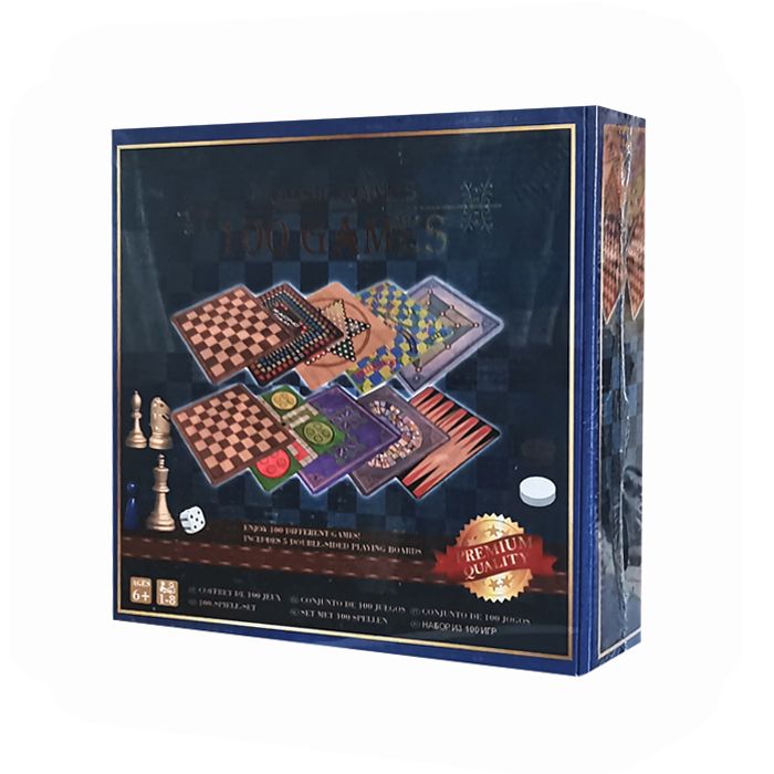 بازی فکری مدل classic طرح 100 بازی در یک جعبه