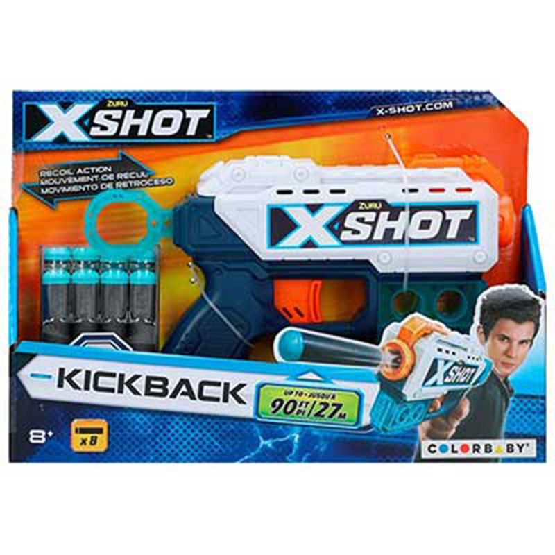 تفنگ بازی زورو مدل x shot مدل kickback