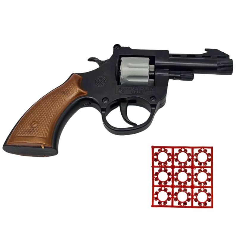 تفنگ بازی ناب سل مدل هفت تیر ترقه ای پلیس کد firecracker gun