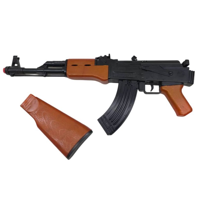 تفنگ بازی ناب سل مدل کلاشینکف تیر فومی ترقه ای kalashnikov کد ak 47