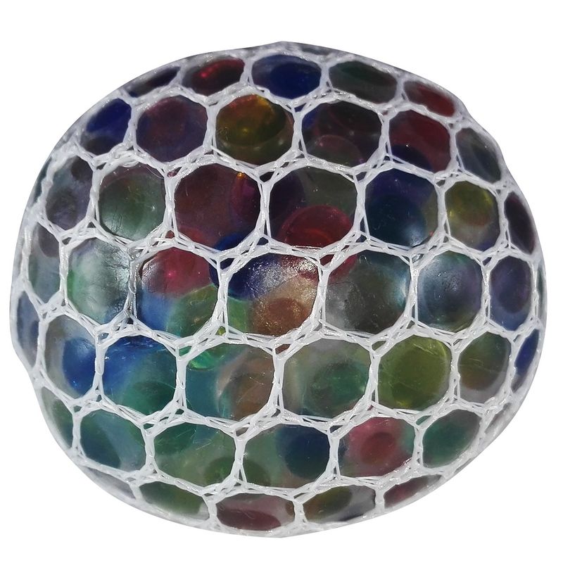 توپ بازی ضد استرس مدل gel bullets white mesh squish ball