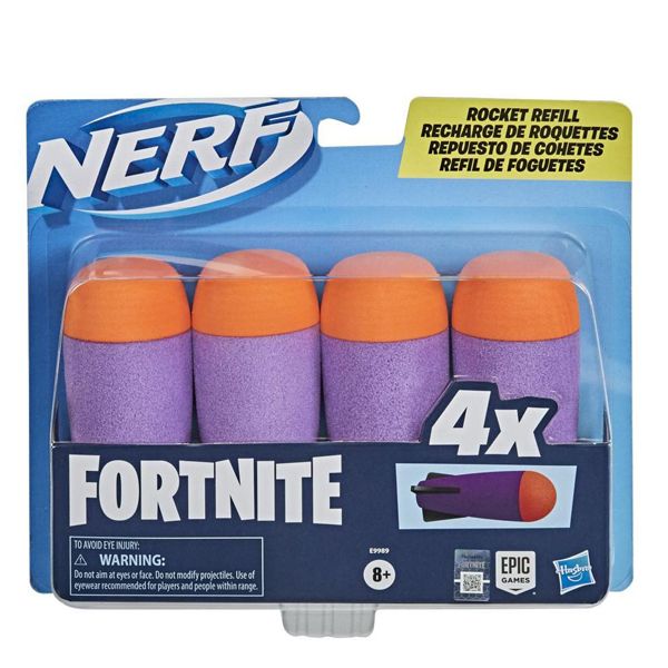 تیر فومی تفنگ نرف مدل rocket refill fortnite بسته 4 عددی