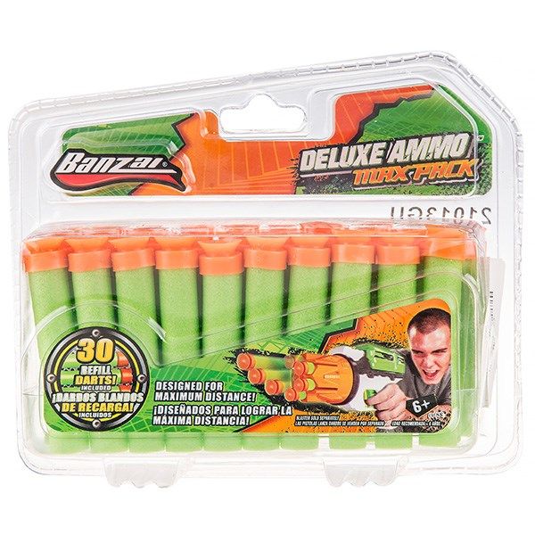 تیر یدک بنزای مدل delux ammo کد 03659 بسته 30 تایی