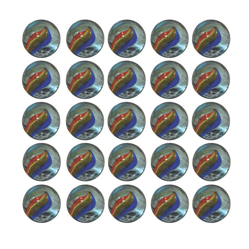 تیله بازی طرح درشت کد 26mm بسته 25 عددی