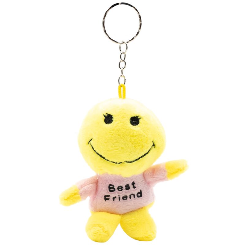جاسوئیچی عروسکی طرح لبخند عاشقانه مدل smile emoji