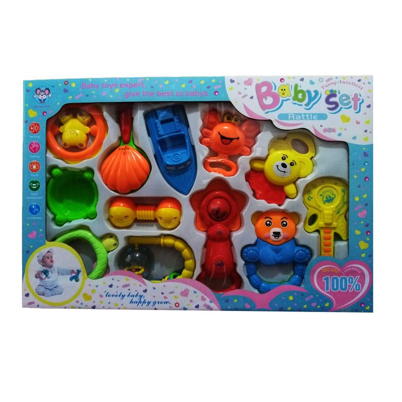 جغجغه baby set rattle بسته 12 عددی