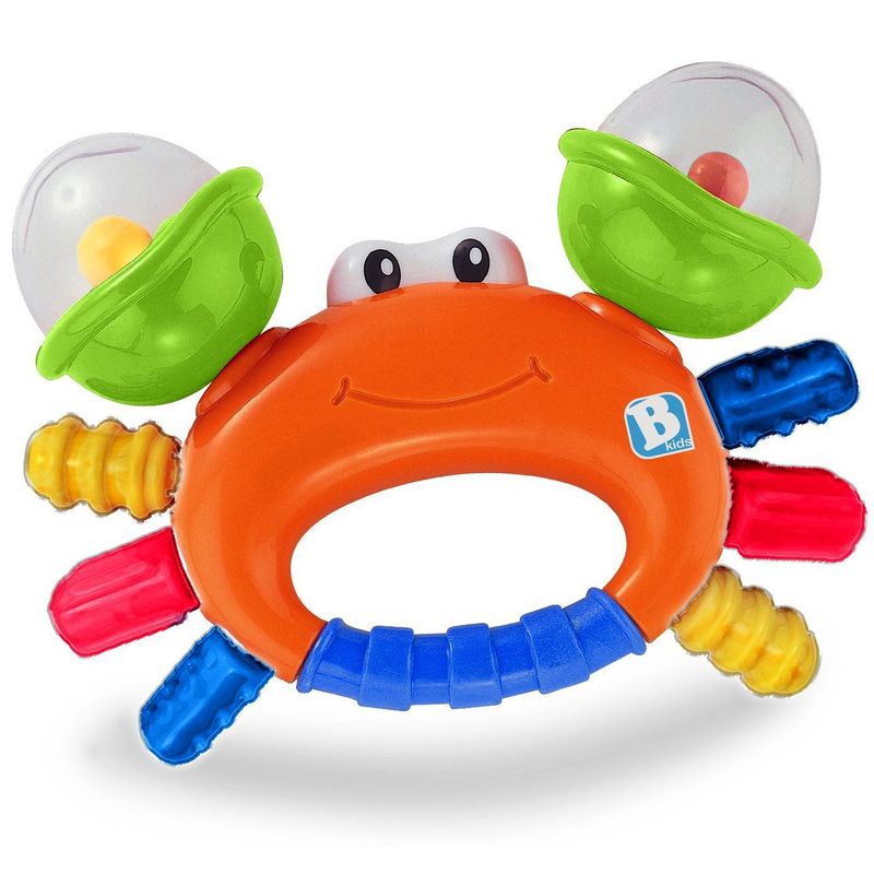 جغجغه بلو باکس مدل rattle and teether sand crab