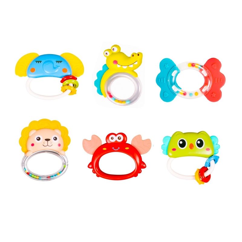 جغجغه بی بی این مدل handbell baby کد 79 608 مجموعه 6 عددی