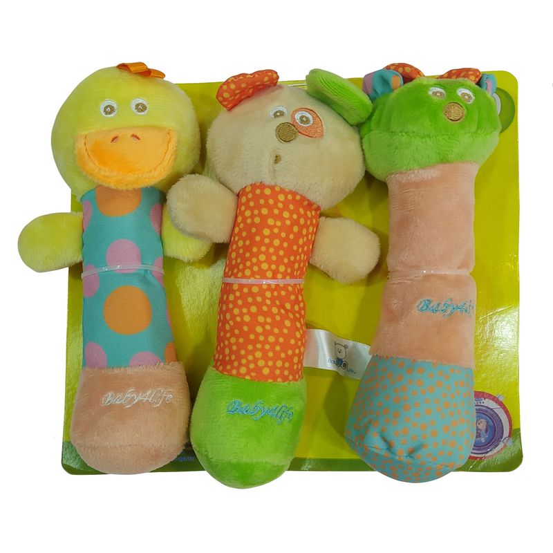 جغجغه بیبی فور لایف مدل ducky مجموعه 3 عددی