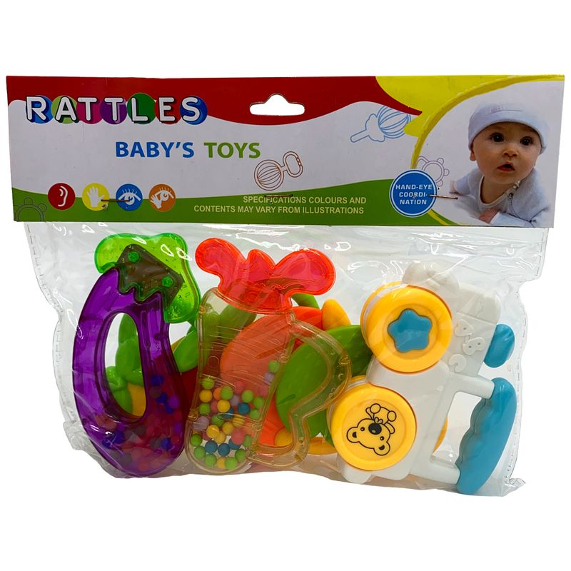 جغجغه طرح میوه مجموعه 7 عددی