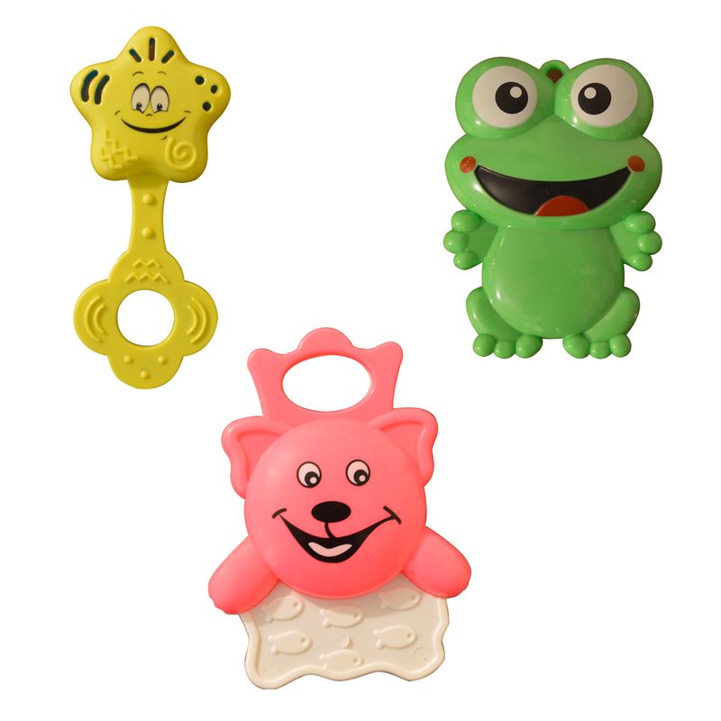 جغجغه مدل baby teethers بسته 3 عددی