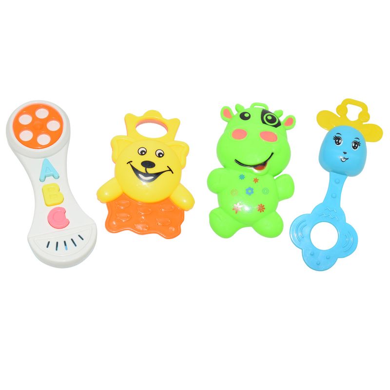 جغجغه مدل baby teethers مجموعه 4 عددی