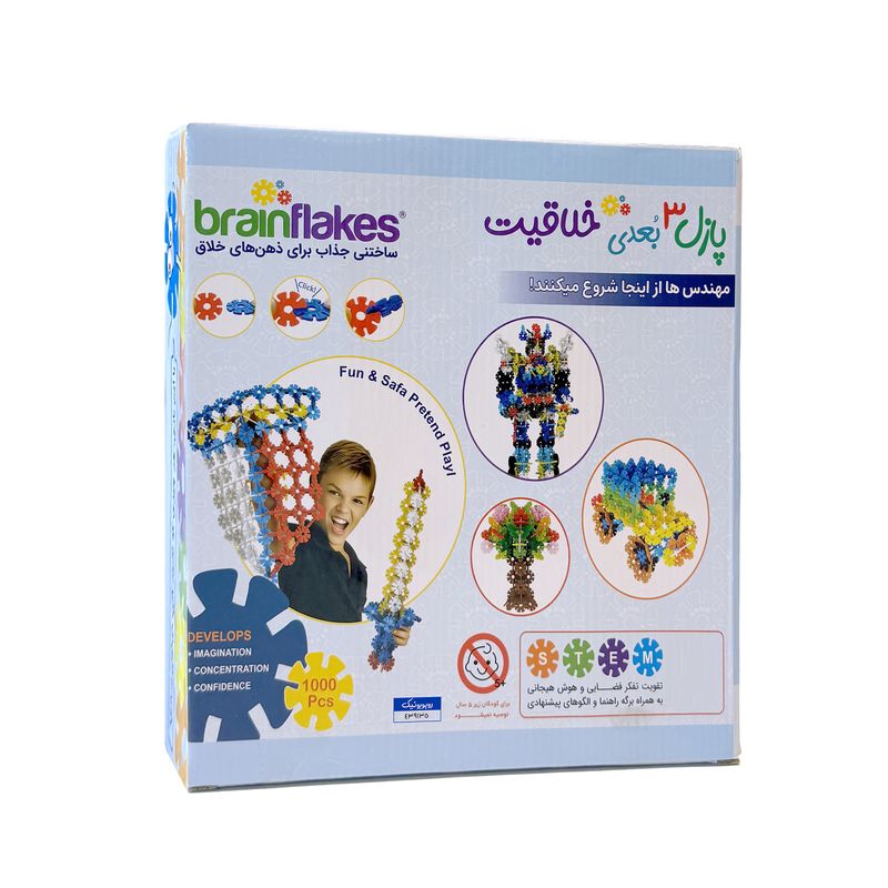 ساختنی 1000 تکه روبویونیک مدل brainflakes