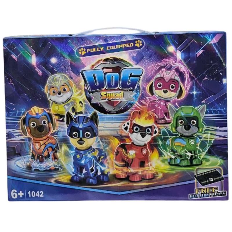 ساختنی 120تکه ناب سل مدل سگ های نگهبان کد dog squad 6in2 no.1042 مجموعه 6 عددی