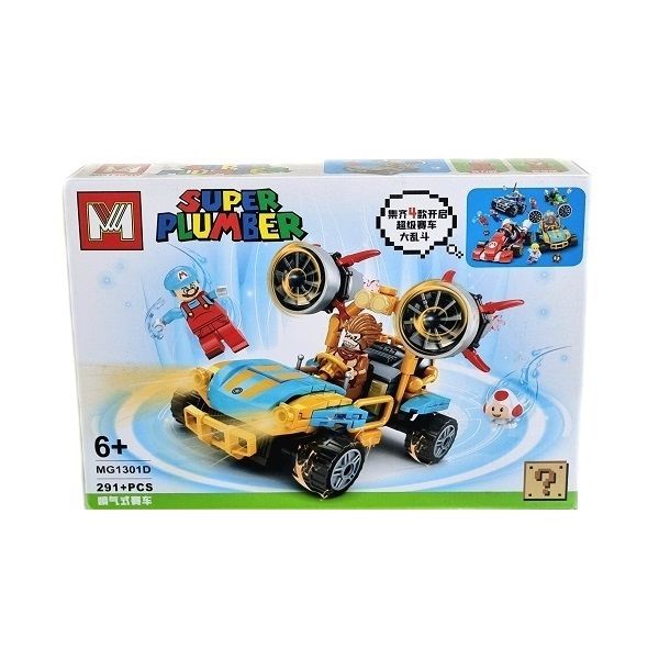 ساختنی 291 قطعه مدل super plumber طرح ماشین ماریو کد 1301d