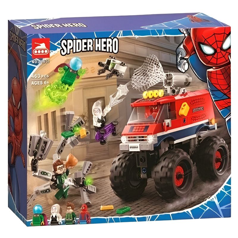 ساختنی طرح کامیون مردعنکبوتی مدل spider hero کد 11637