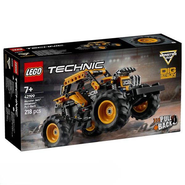 ساختنی لگو سری تکنیک مدل monster jam digatron pull back کد 42199
