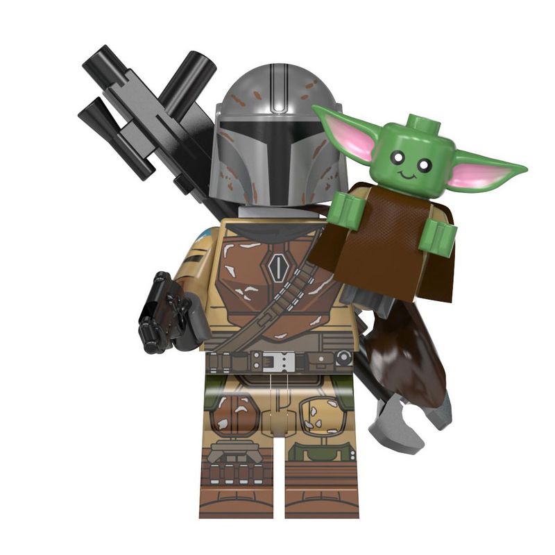 ساختنی مدل mandalorian and the child کد 899a بسته دو عددی