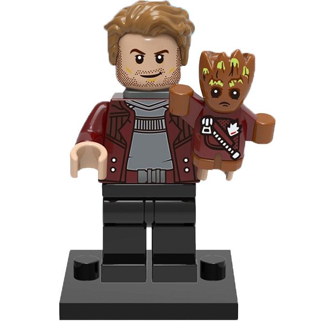 ساختنی مدل star lord and groot بسته دو عددی