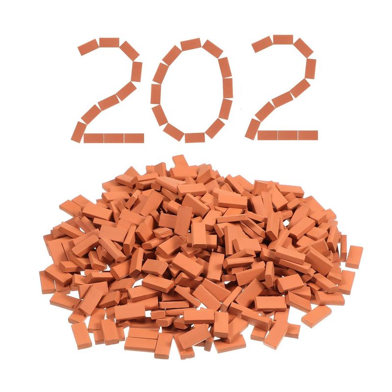 ساختنی مدل آجر مینیاتوری سرامیکی کد ceramic_202 بسته 202 عددی
