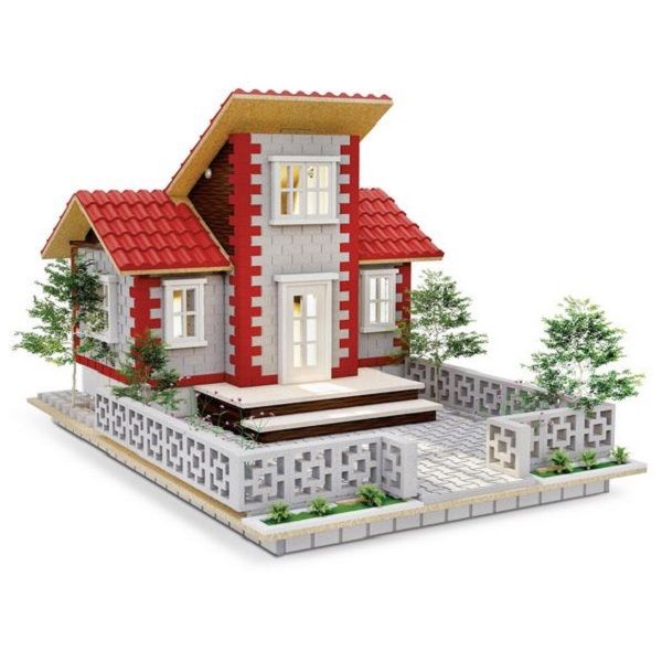 ساختنی مینی بیلد طرح آجر مینیاتوری مدل ویلای کوهستانی