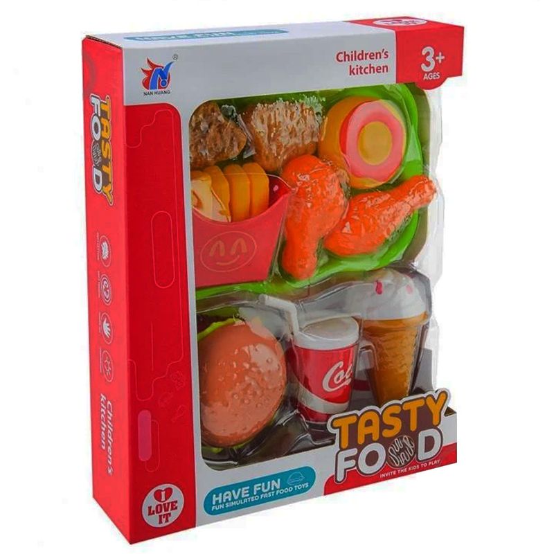 ست اسباب بازی فست فود مدل tasty food