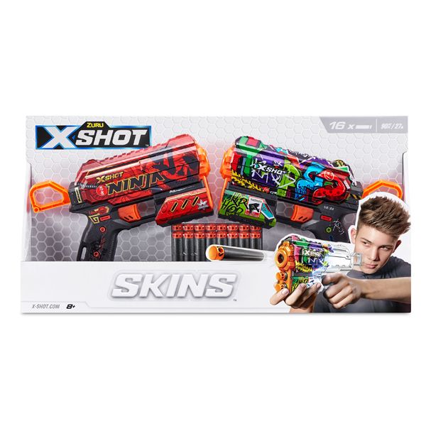 ست تفنگ بازی زورو مدل x shot flux skins