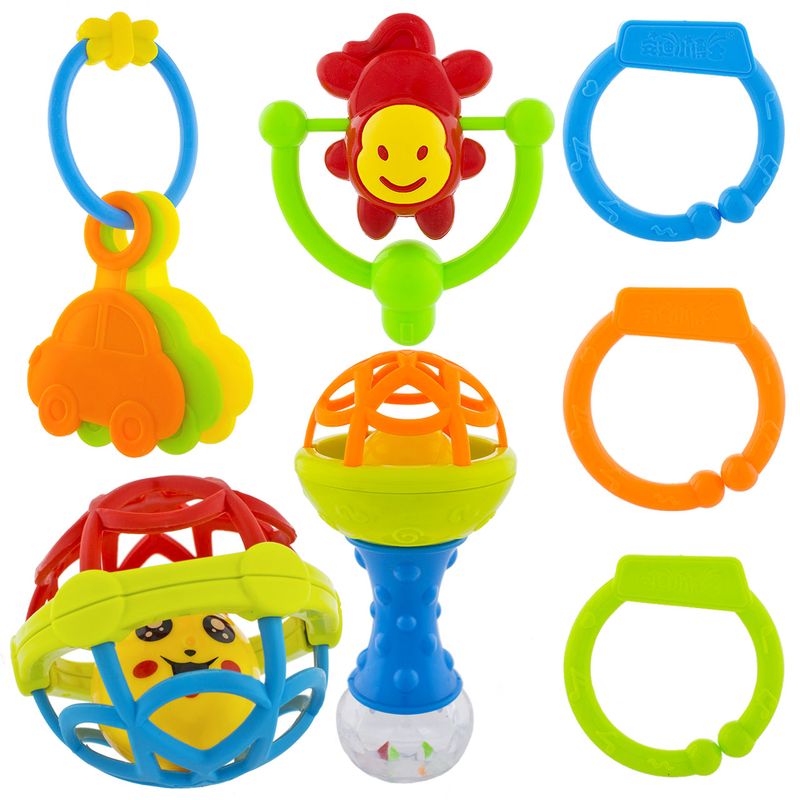 ست جغجغه و دندان گیر کودک مدل baby teethers
