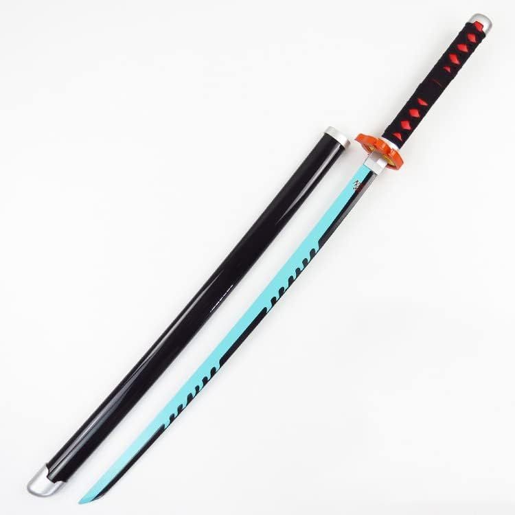 ست شمشیر بازی مدل شمشیر چوبی 1 متری مدل تانجیرو کامادو tanjiro kamado طرح شیطان کش demon slayer