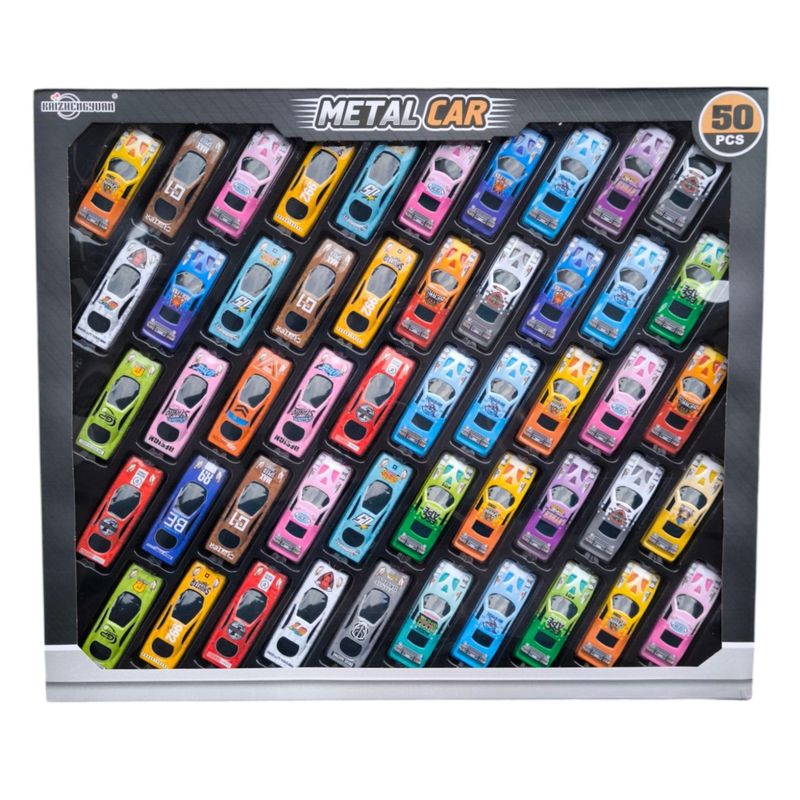 ست ماشین بازی مدل metal cars کد 109 kz957 مجموعه 50 عددی
