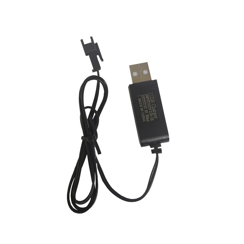 شارژر باتری ماشین کنترلی مدل 6 ولت کد 6v_usb_sm  به همراه سوکت sm دو پین