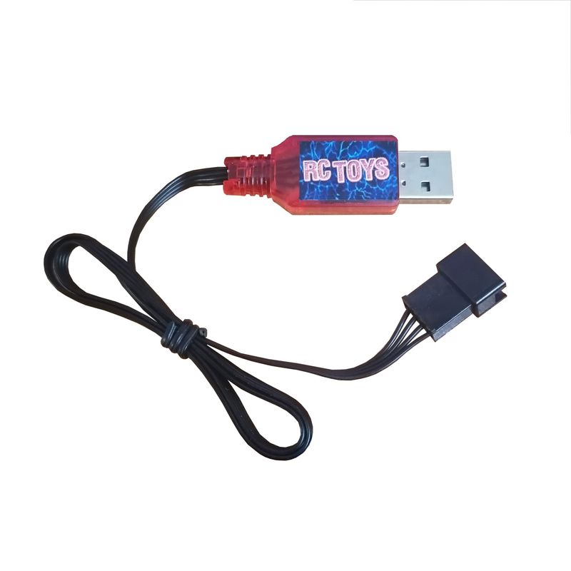 شارژر باتری ماشین کنترلی مدل rct 3.7 sm4pin به همراه سوکت sm چهار پین