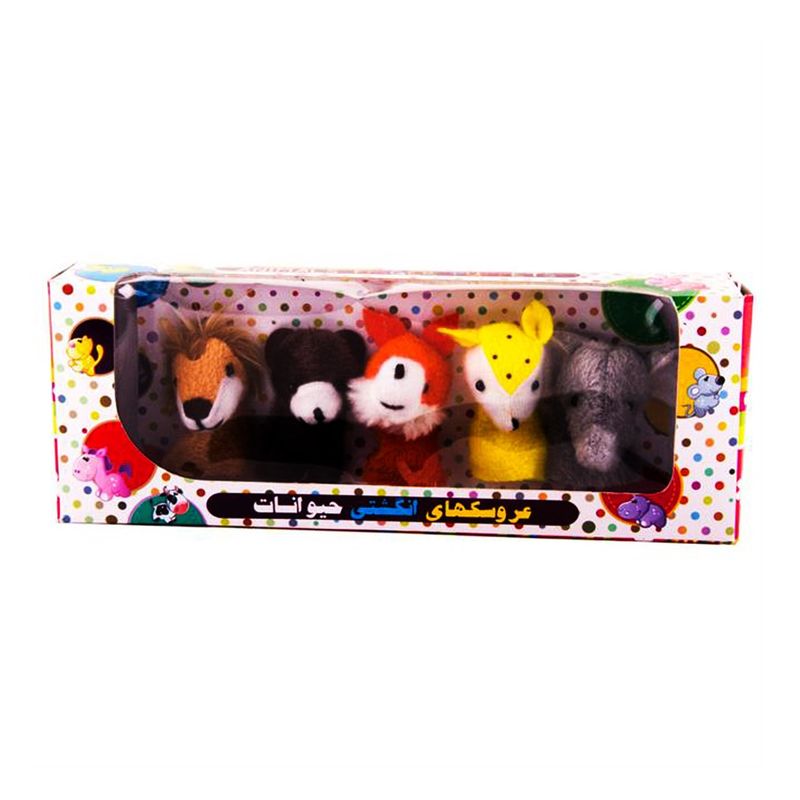 عروسک انگشتی پرشین صبا مدل animals jungle بسته 5 عددی