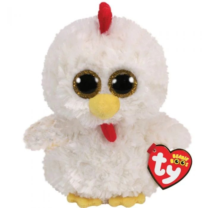 عروسک تی وای طرح خروس مدل hennie chick ارتفاع 25 سانتی متر