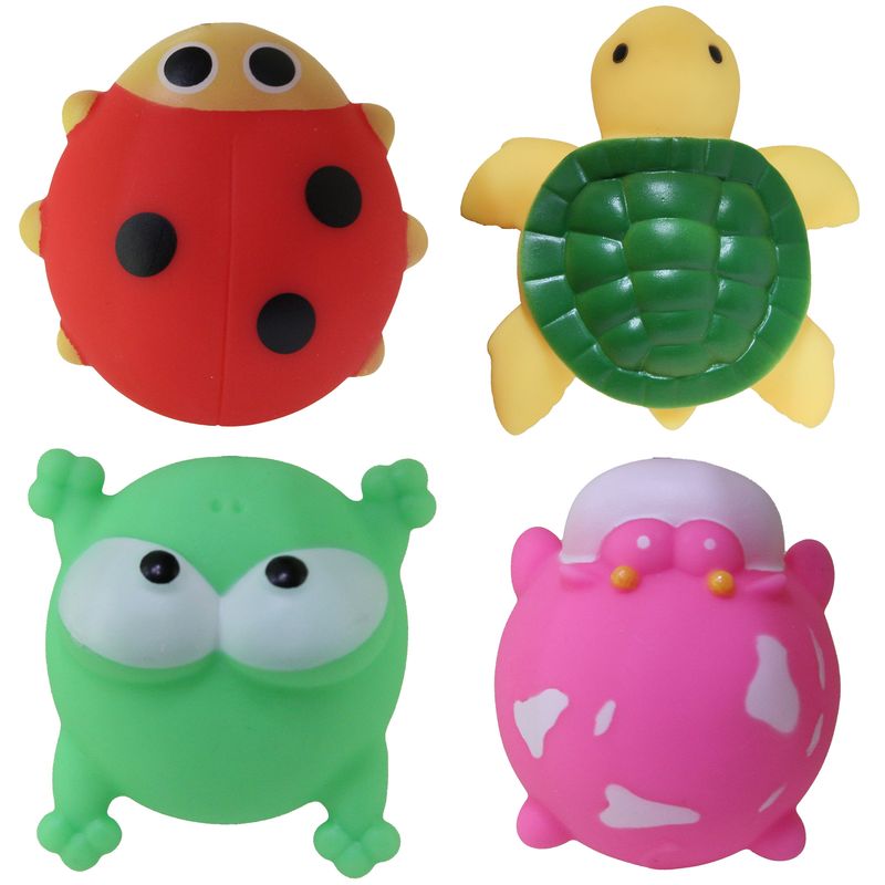 عروسک حمام مدل animal party کد 984 مجموعه 4 عددی