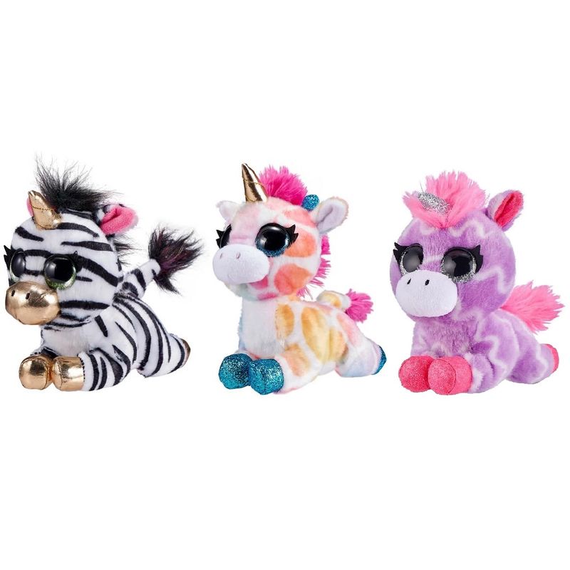 عروسک زورو طرح اسب تک شاخ مدل coco zuru unicorn طول 15 سانتی‌متر بسته 3 عددی