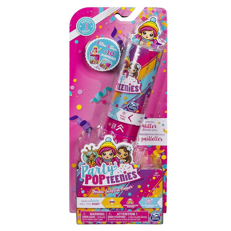 عروسک شانسی اسپین مستر مدل party popteenies بسته 2 عددی