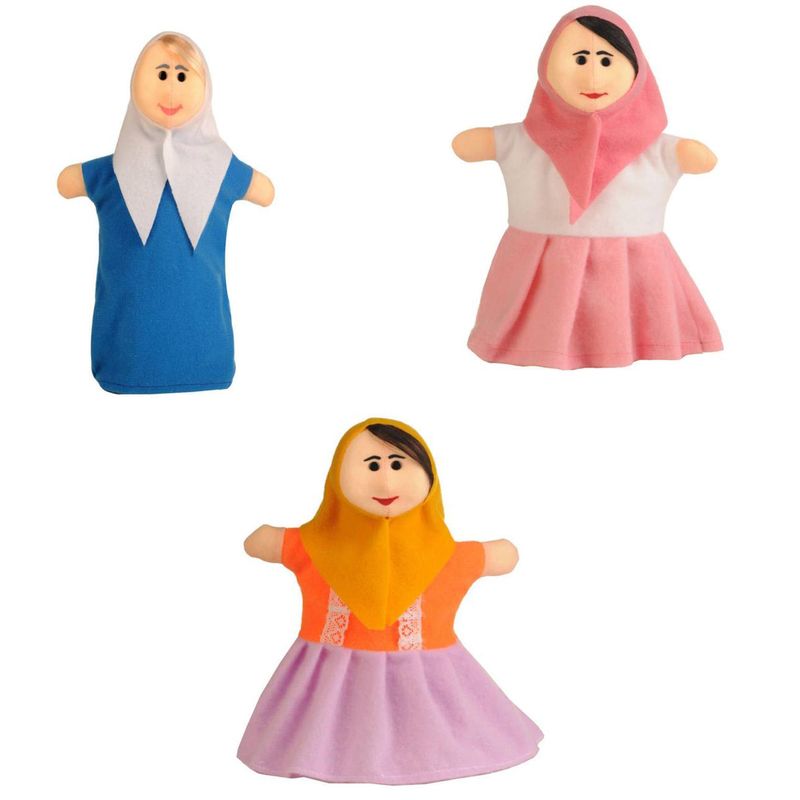 عروسک نمایشی شادی رویان مدل خانواده کد 2 مجموعه 3 عددی