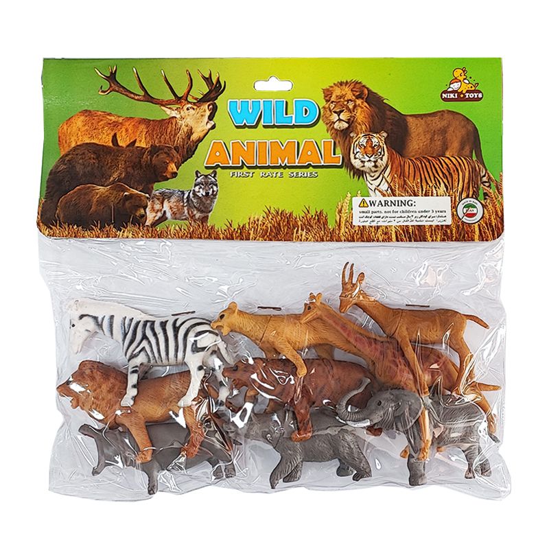 فیگور مدل حیوانات wild animal بسته 9 عددی