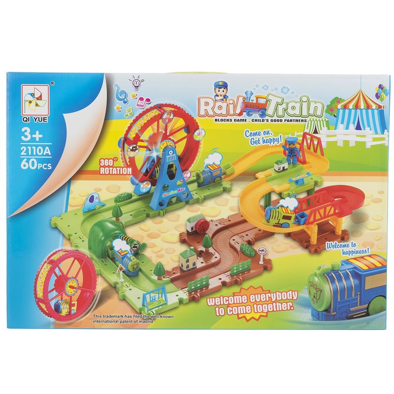 قطار اسباب بازی مدل block game 2110a